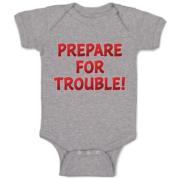 Baby Clothes Prepare for Trouble! Baby Bodysuits Boy & Girl Cotton