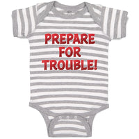 Baby Clothes Prepare for Trouble! Baby Bodysuits Boy & Girl Cotton