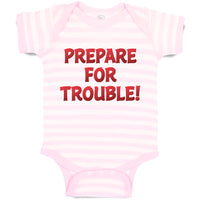 Baby Clothes Prepare for Trouble! Baby Bodysuits Boy & Girl Cotton