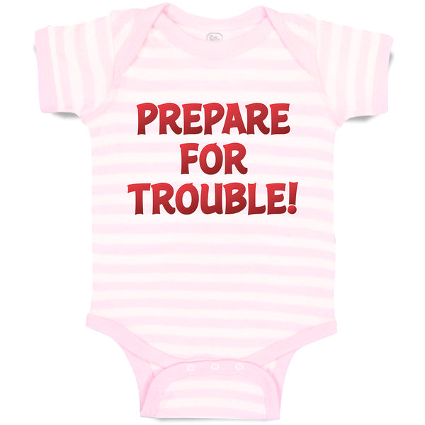 Baby Clothes Prepare for Trouble! Baby Bodysuits Boy & Girl Cotton