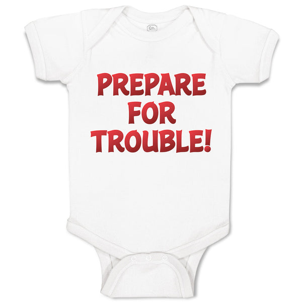 Baby Clothes Prepare for Trouble! Baby Bodysuits Boy & Girl Cotton