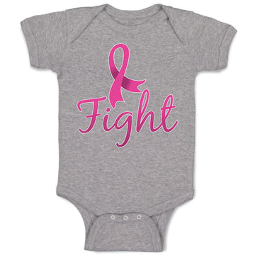 Baby Clothes Fight Breast Cancer Ribbon Baby Bodysuits Boy & Girl Cotton