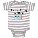 Baby Clothes I Need A Big Bottle of Stfu Feeding Bottle Baby Bodysuits Cotton