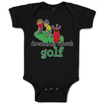 Baby Clothes Dreaming About Golf Friends Together Playing Golf on Golf Course