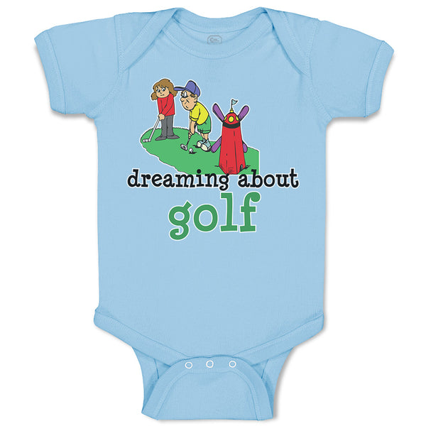 Baby Clothes Dreaming About Golf Friends Together Playing Golf on Golf Course