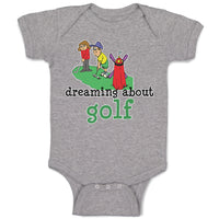 Baby Clothes Dreaming About Golf Friends Together Playing Golf on Golf Course