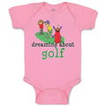 Baby Clothes Dreaming About Golf Friends Together Playing Golf on Golf Course