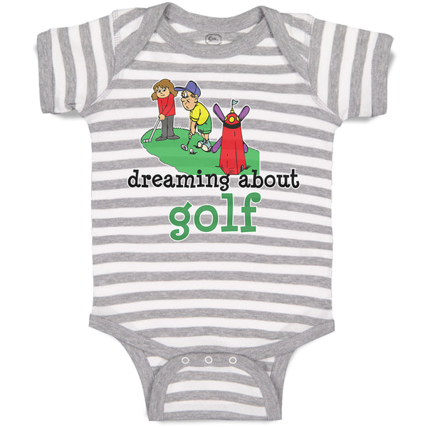 Baby Clothes Dreaming About Golf Friends Together Playing Golf on Golf Course