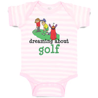 Baby Clothes Dreaming About Golf Friends Together Playing Golf on Golf Course