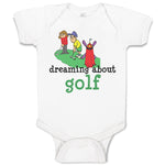 Baby Clothes Dreaming About Golf Friends Together Playing Golf on Golf Course