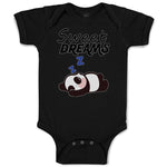 Baby Clothes Sweets Dreams Toy Panda Sleeping with Hands up Baby Bodysuits