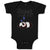 Baby Clothes Sweets Dreams Toy Panda Sleeping with Hands up Baby Bodysuits