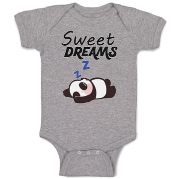 Baby Clothes Sweets Dreams Toy Panda Sleeping with Hands up Baby Bodysuits