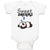 Baby Clothes Sweets Dreams Toy Panda Sleeping with Hands up Baby Bodysuits