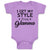Baby Clothes I Get My Style from Glamma with Star Baby Bodysuits Cotton