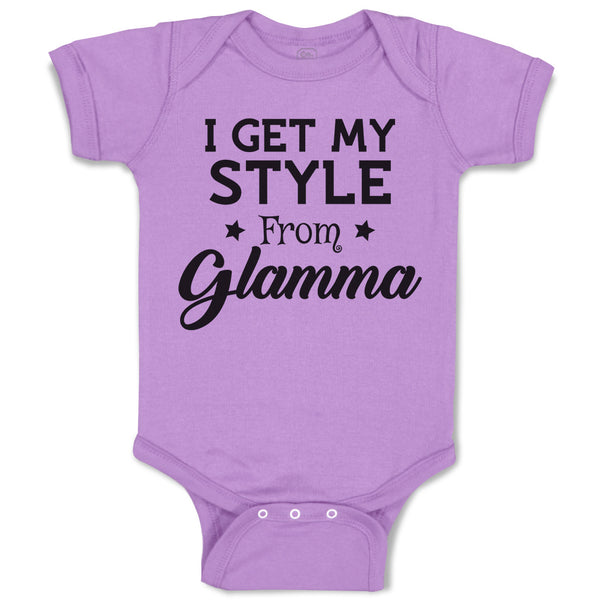 Baby Clothes I Get My Style from Glamma with Star Baby Bodysuits Cotton