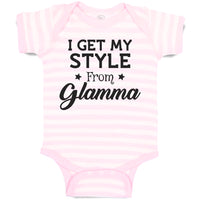 Baby Clothes I Get My Style from Glamma with Star Baby Bodysuits Cotton