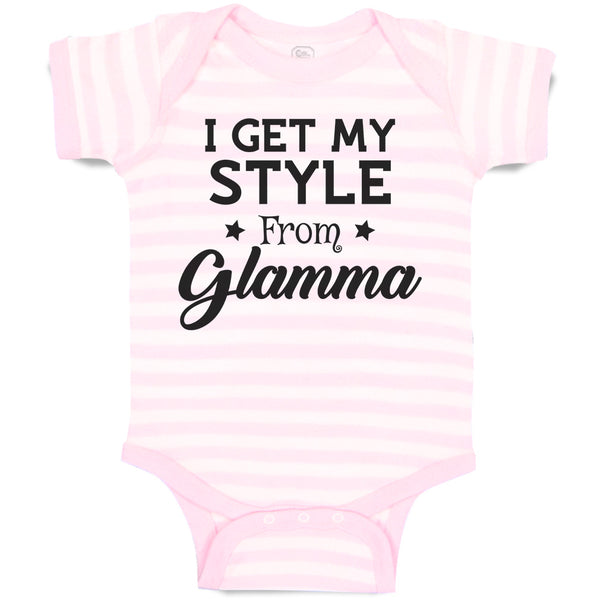 Baby Clothes I Get My Style from Glamma with Star Baby Bodysuits Cotton