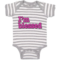 Baby Clothes I'M Blessed Baby Bodysuits Boy & Girl Newborn Clothes Cotton