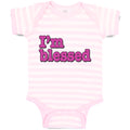 Baby Clothes I'M Blessed Baby Bodysuits Boy & Girl Newborn Clothes Cotton