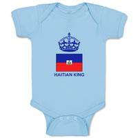 Baby Clothes Haitian King Crown Countries Baby Bodysuits Boy & Girl Cotton