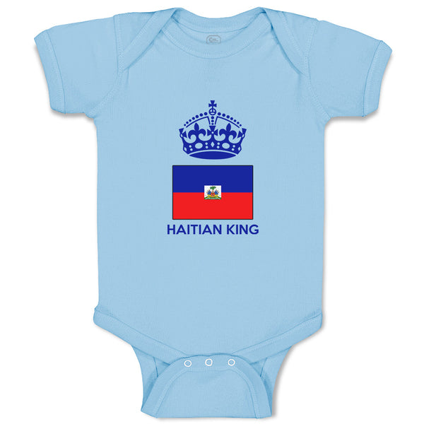 Baby Clothes Haitian King Crown Countries Baby Bodysuits Boy & Girl Cotton