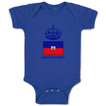 Baby Clothes Haitian King Crown Countries Baby Bodysuits Boy & Girl Cotton