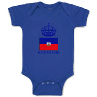 Baby Clothes Haitian King Crown Countries Baby Bodysuits Boy & Girl Cotton