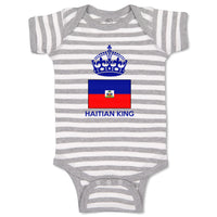 Baby Clothes Haitian King Crown Countries Baby Bodysuits Boy & Girl Cotton