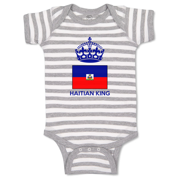 Baby Clothes Haitian King Crown Countries Baby Bodysuits Boy & Girl Cotton