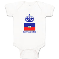 Baby Clothes Haitian King Crown Countries Baby Bodysuits Boy & Girl Cotton