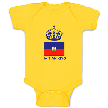 Baby Clothes Haitian King Crown Countries Baby Bodysuits Boy & Girl Cotton