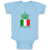 Baby Clothes Italian King Crown Countries Baby Bodysuits Boy & Girl Cotton