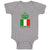 Baby Clothes Italian King Crown Countries Baby Bodysuits Boy & Girl Cotton