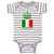Baby Clothes Italian King Crown Countries Baby Bodysuits Boy & Girl Cotton