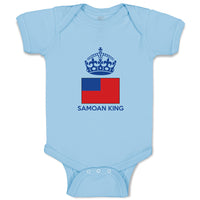 Baby Clothes Samoan King Crown Countries Baby Bodysuits Boy & Girl Cotton