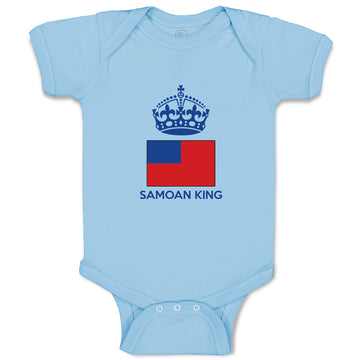 Baby Clothes Samoan King Crown Countries Baby Bodysuits Boy & Girl Cotton