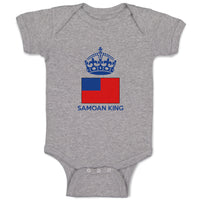 Baby Clothes Samoan King Crown Countries Baby Bodysuits Boy & Girl Cotton