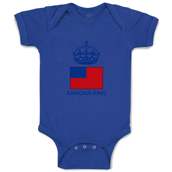 Baby Clothes Samoan King Crown Countries Baby Bodysuits Boy & Girl Cotton