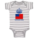 Baby Clothes Samoan King Crown Countries Baby Bodysuits Boy & Girl Cotton