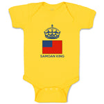 Baby Clothes Samoan King Crown Countries Baby Bodysuits Boy & Girl Cotton