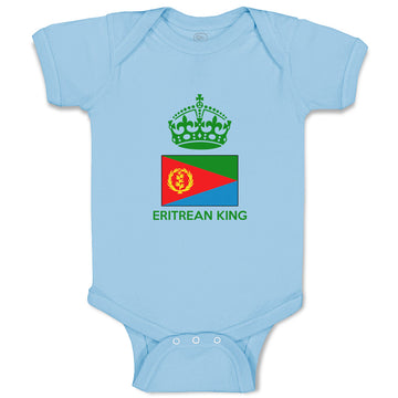Baby Clothes Eritrean King Crown Countries Baby Bodysuits Boy & Girl Cotton