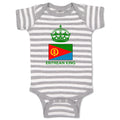 Baby Clothes Eritrean King Crown Countries Baby Bodysuits Boy & Girl Cotton