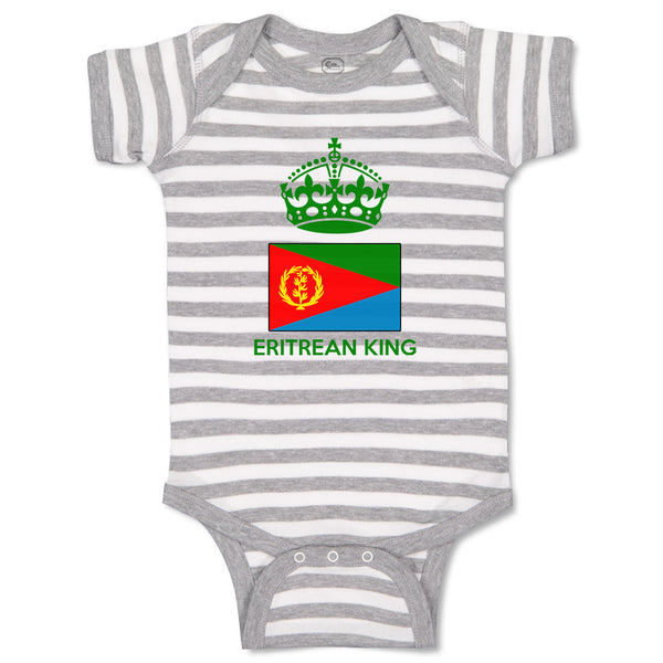 Baby Clothes Eritrean King Crown Countries Baby Bodysuits Boy & Girl Cotton