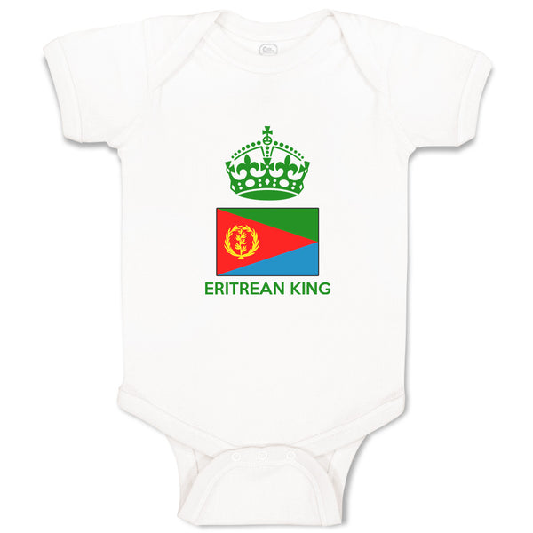 Baby Clothes Eritrean King Crown Countries Baby Bodysuits Boy & Girl Cotton