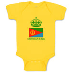 Baby Clothes Eritrean King Crown Countries Baby Bodysuits Boy & Girl Cotton