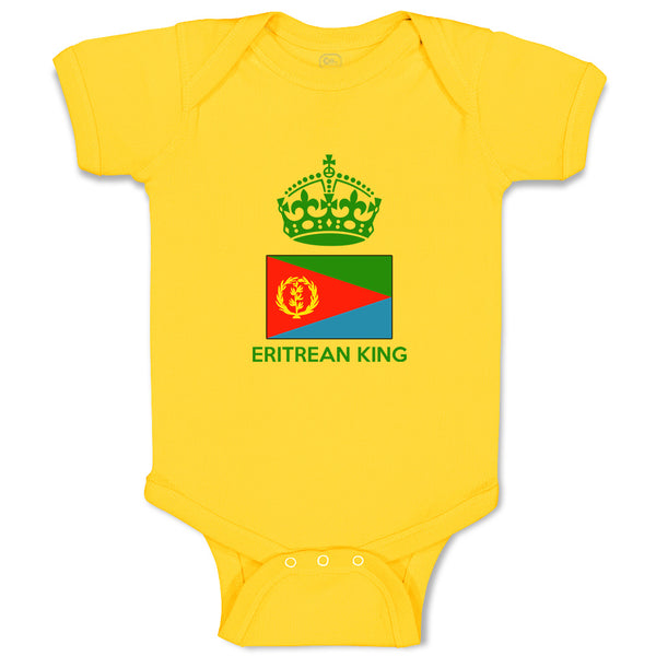 Baby Clothes Eritrean King Crown Countries Baby Bodysuits Boy & Girl Cotton
