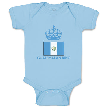 Baby Clothes Guatemalan King Crown Countries Baby Bodysuits Boy & Girl Cotton