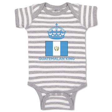 Baby Clothes Guatemalan King Crown Countries Baby Bodysuits Boy & Girl Cotton