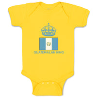 Baby Clothes Guatemalan King Crown Countries Baby Bodysuits Boy & Girl Cotton